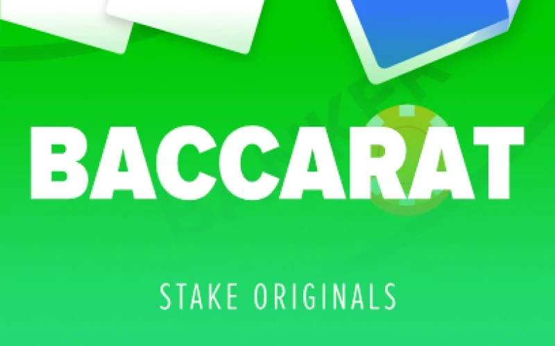 Gana en el juego de Baccarat en el sitio web de Stake.