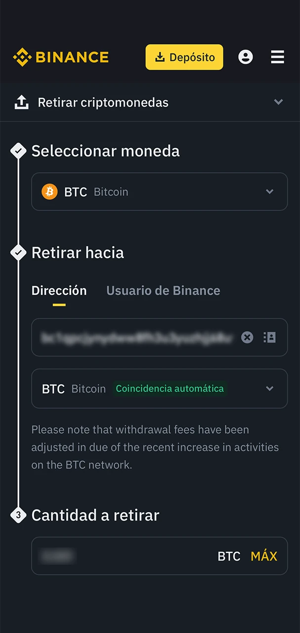 Abra un intercambio de criptomoneda para hacer un depósito en el sitio web de Stake.