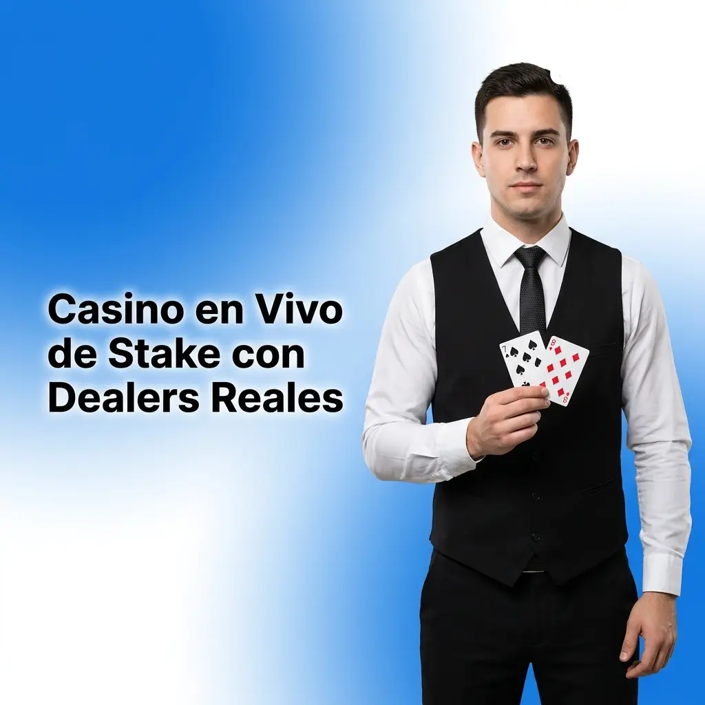 Casino en vivo de Stake con dealers reales transmitiendo ruleta, blackjack y baccarat en tiempo real desde cualquier dispositivo