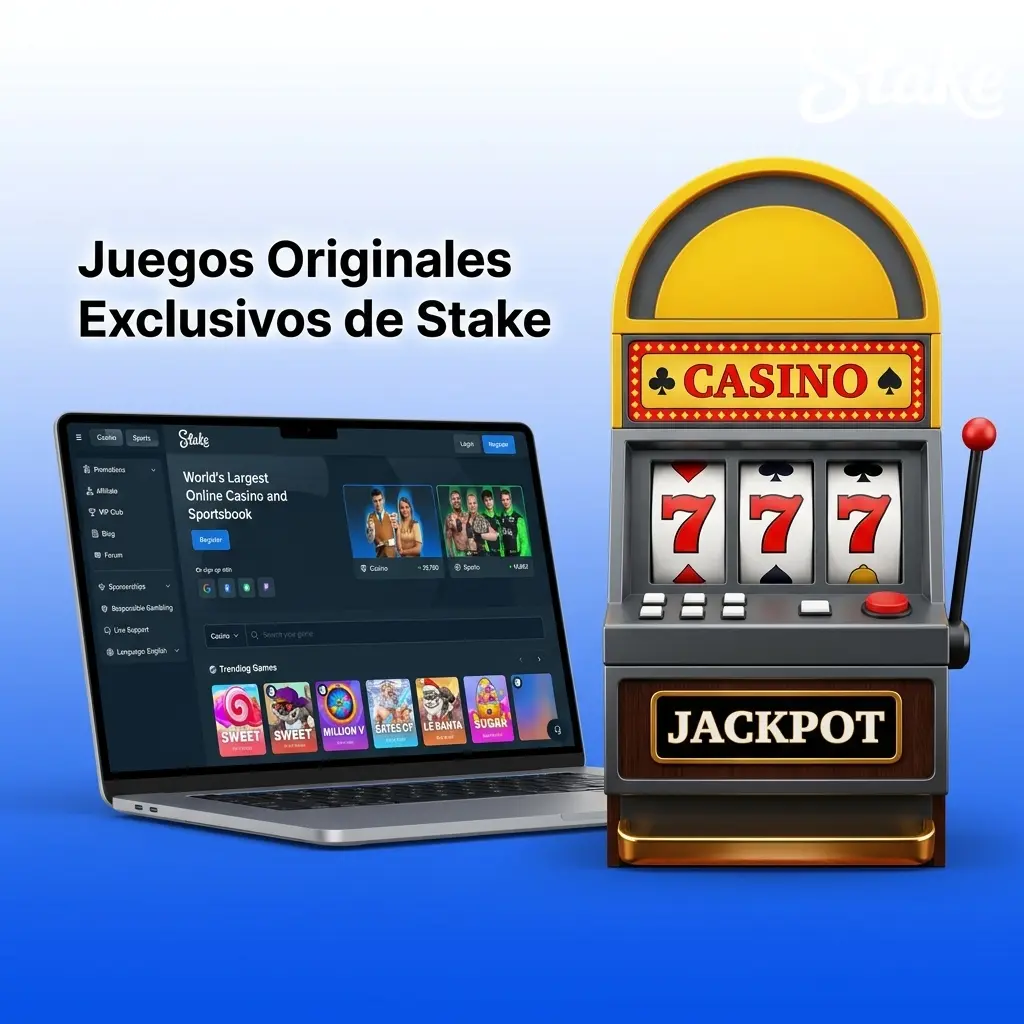 Juegos originales exclusivos de Stake: Crash, Mines, Plinko, Dice, Limbo y Keno con tecnología provably fair